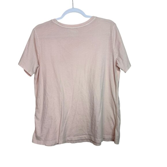 Athleta Short Sleeve Crewneck T Shirt Women 1X Pink Activewear Stretch Casual - Picture 2 of 6